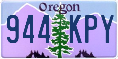 OR license plate 944KPY