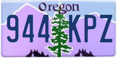 OR license plate 944KPZ