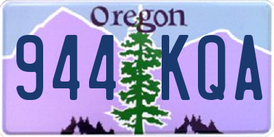 OR license plate 944KQA