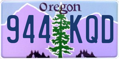 OR license plate 944KQD