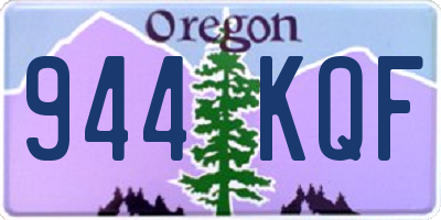 OR license plate 944KQF