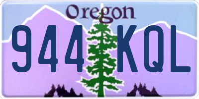 OR license plate 944KQL