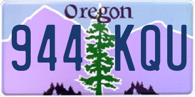 OR license plate 944KQU