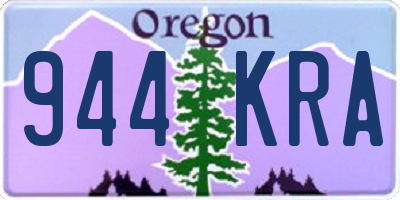OR license plate 944KRA
