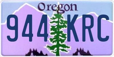 OR license plate 944KRC