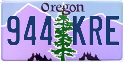 OR license plate 944KRE