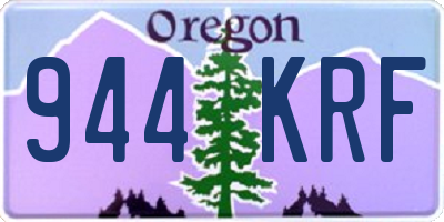 OR license plate 944KRF