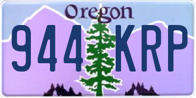 OR license plate 944KRP