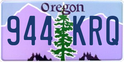OR license plate 944KRQ