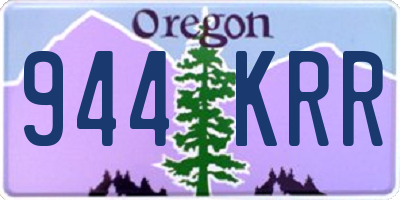 OR license plate 944KRR