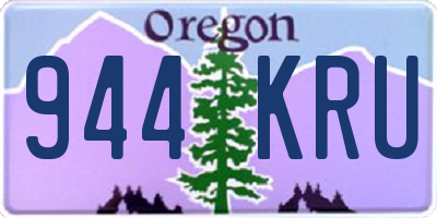 OR license plate 944KRU