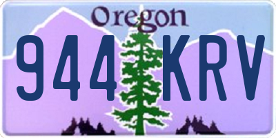 OR license plate 944KRV