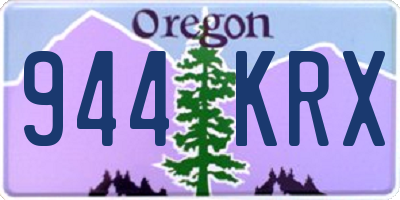 OR license plate 944KRX