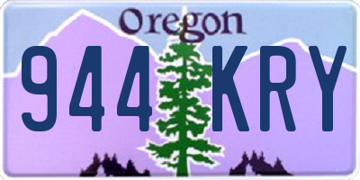 OR license plate 944KRY