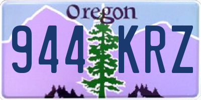 OR license plate 944KRZ