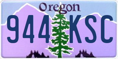 OR license plate 944KSC