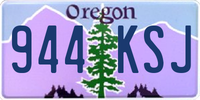 OR license plate 944KSJ