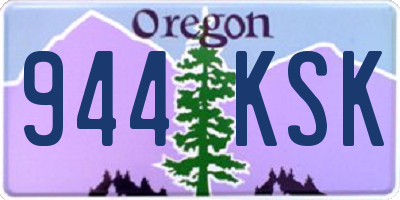 OR license plate 944KSK