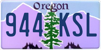 OR license plate 944KSL