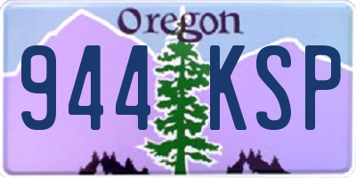 OR license plate 944KSP