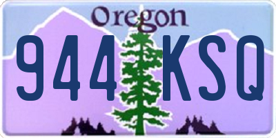 OR license plate 944KSQ
