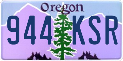 OR license plate 944KSR