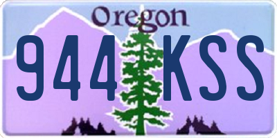OR license plate 944KSS