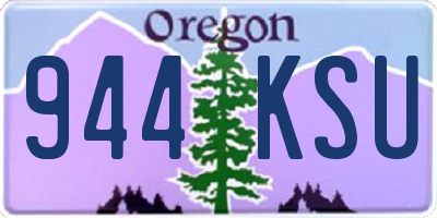 OR license plate 944KSU