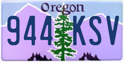 OR license plate 944KSV