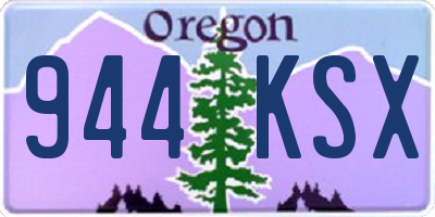 OR license plate 944KSX