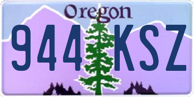 OR license plate 944KSZ