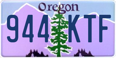 OR license plate 944KTF