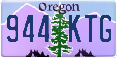 OR license plate 944KTG