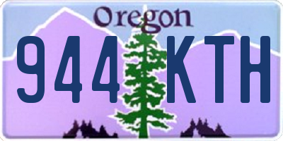 OR license plate 944KTH