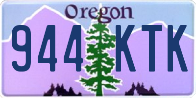 OR license plate 944KTK