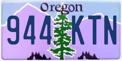 OR license plate 944KTN