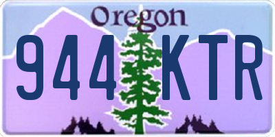 OR license plate 944KTR