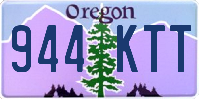 OR license plate 944KTT