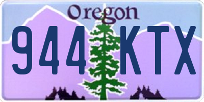 OR license plate 944KTX