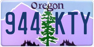 OR license plate 944KTY