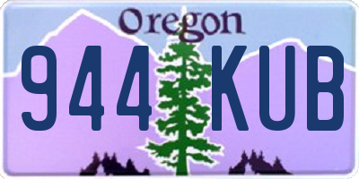 OR license plate 944KUB