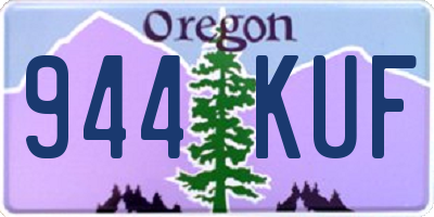 OR license plate 944KUF