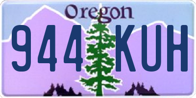 OR license plate 944KUH