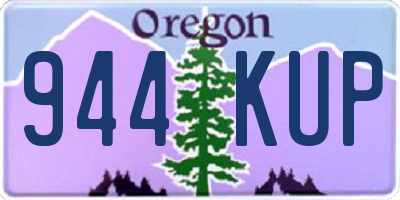 OR license plate 944KUP