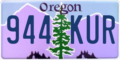 OR license plate 944KUR