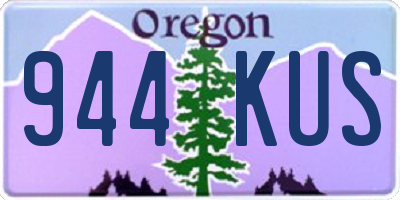 OR license plate 944KUS