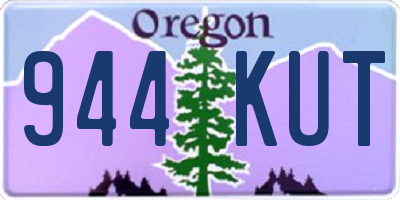 OR license plate 944KUT