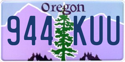 OR license plate 944KUU