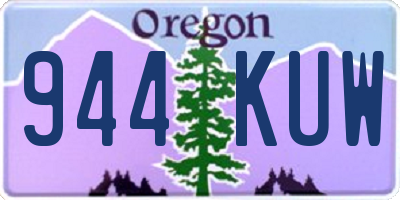 OR license plate 944KUW
