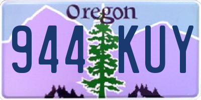 OR license plate 944KUY